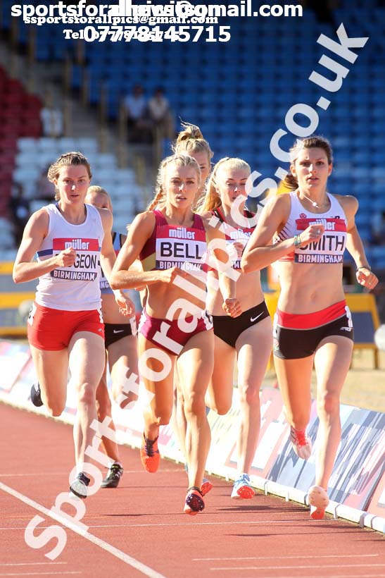 Womens 800 metres, Muller British Championships, Alexander Stadium, Birmingham. Photo: David T. Hewitson/Sports for All Pics